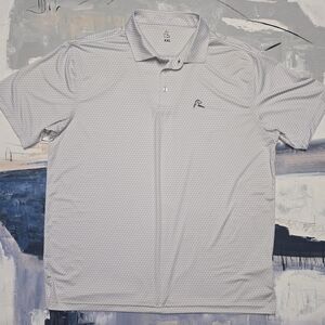 Rhoback Shirt Men 2XL Be The Ball Golf Polo Geometric AOP Performance Stretch